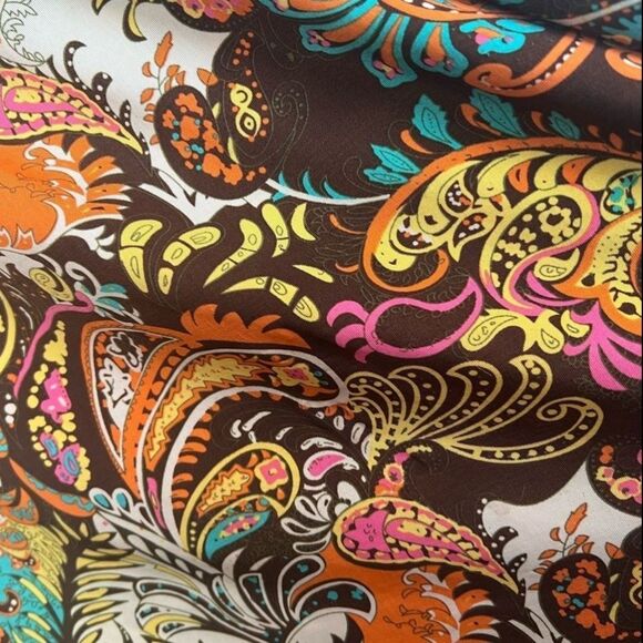 CALIFORNIA WOMAN Spaghetti Strap High Low Dress Paisley Size Small - Picture 6 of 6